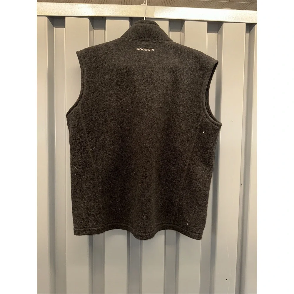 Patagonia Synchilla Vest Mens black Fleece Full‎ Zip Jacket Size XL